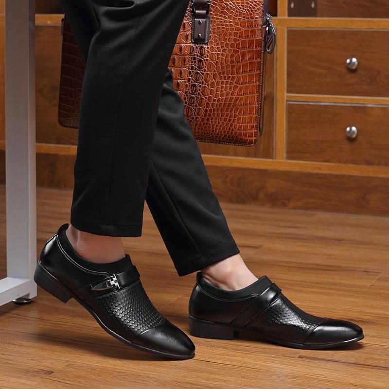 Grote Maat Heren Lederen Casual Zakelijke Formele Oxfords