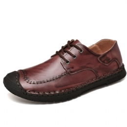 Heren Anti-collision Toe Echt Leer Casual Zakelijke Oxfords