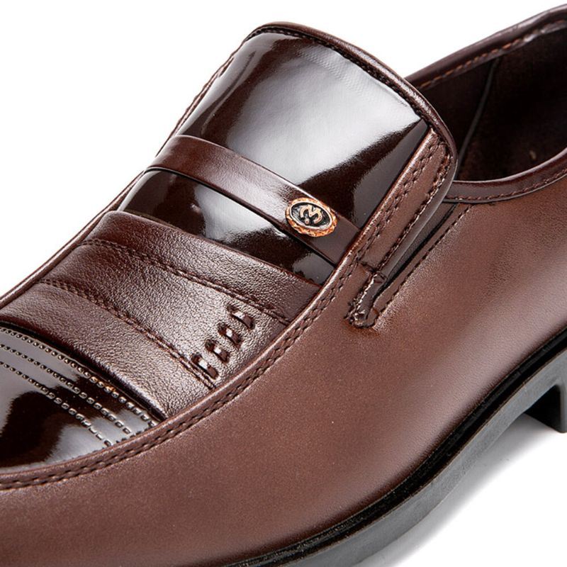 Heren Antislip Slijtvaste Casual Zakelijke Slip-on Kleding Schoenen