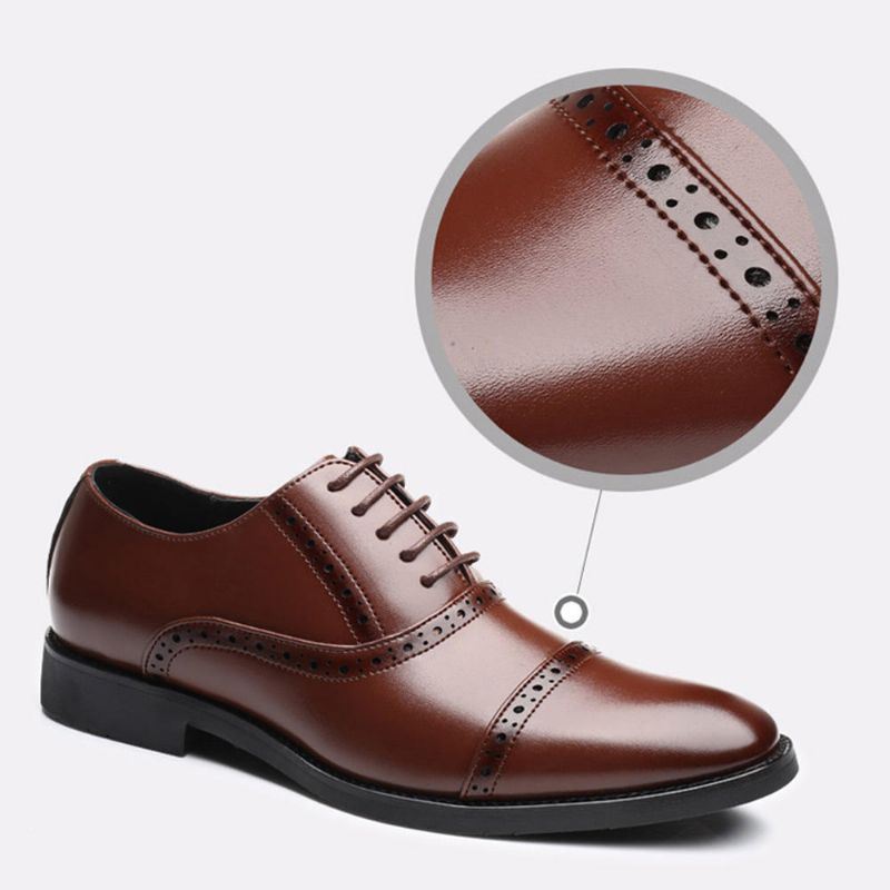 Heren Brogue Gesneden Casual Zakelijke Oxfords Kleding Schoenen