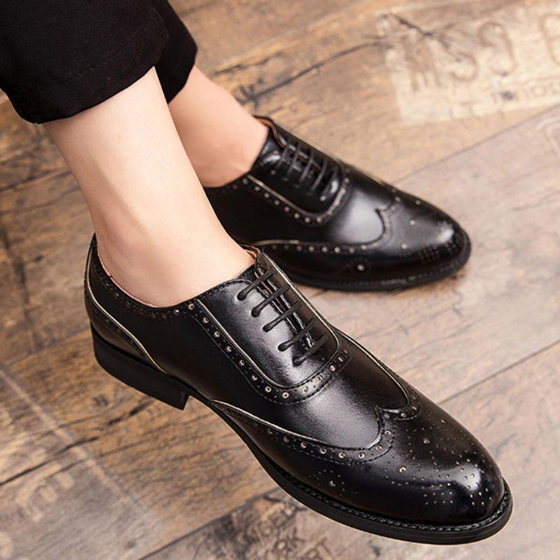 Heren Brogue Gesneden Formele Kleding Schoen Casual Zakelijke Oxfords