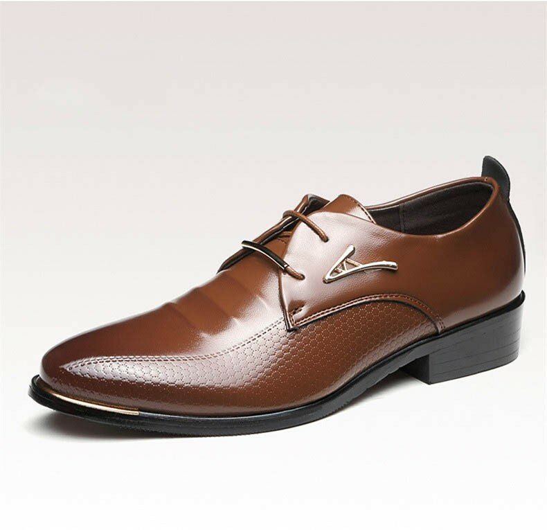 Heren Business Jurk Formele Oxfords Leren Loafers Platte Veterschoenen Casual Schoenen