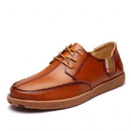 Heren Casual Echt Leer Casual Slip On Zakelijke Oxfords