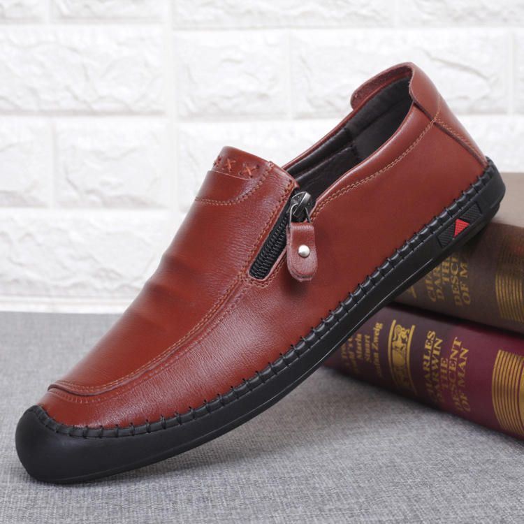 Heren Casual Zakelijke Schoenen Zacht Comfortabel Leer Oxfords