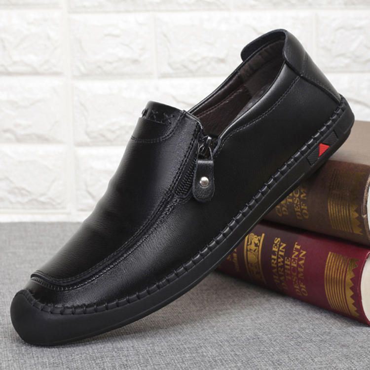 Heren Casual Zakelijke Schoenen Zacht Comfortabel Leer Oxfords