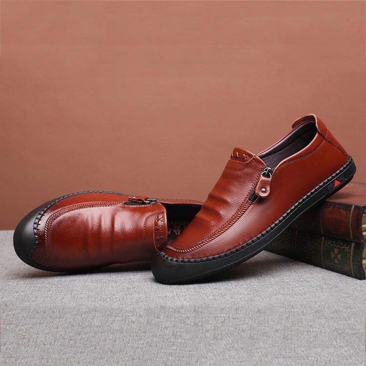 Heren Casual Zakelijke Schoenen Zacht Comfortabel Leer Oxfords