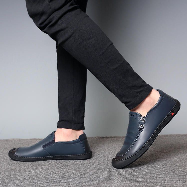 Heren Casual Zakelijke Schoenen Zacht Comfortabel Leer Oxfords