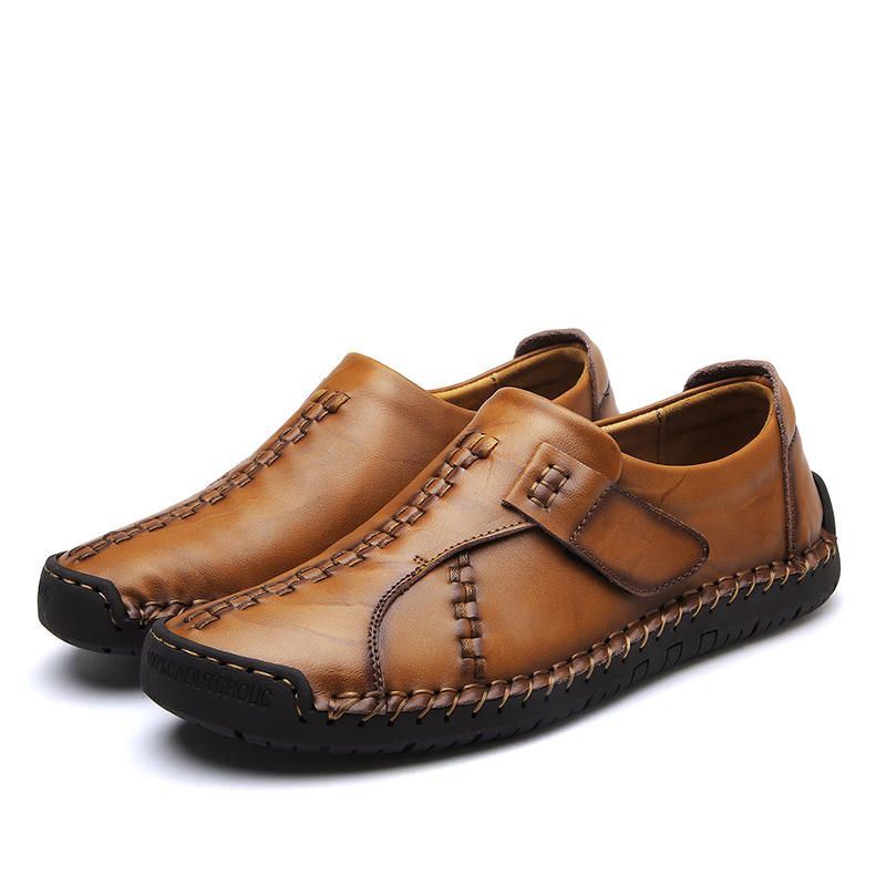 Heren Comfort Haaklus Gebreide Steken Platte Oxfords