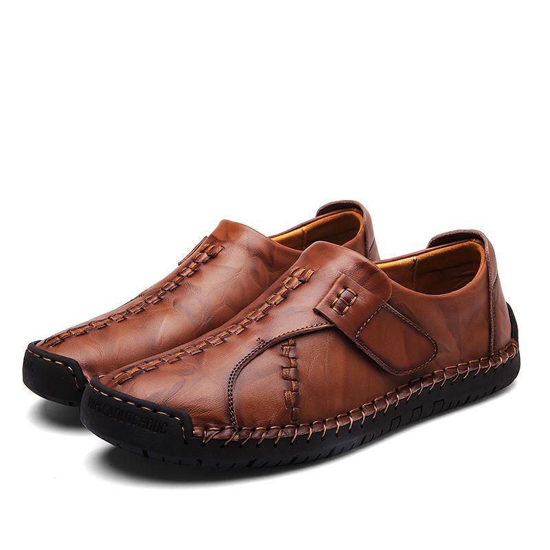 Heren Comfort Haaklus Gebreide Steken Platte Oxfords