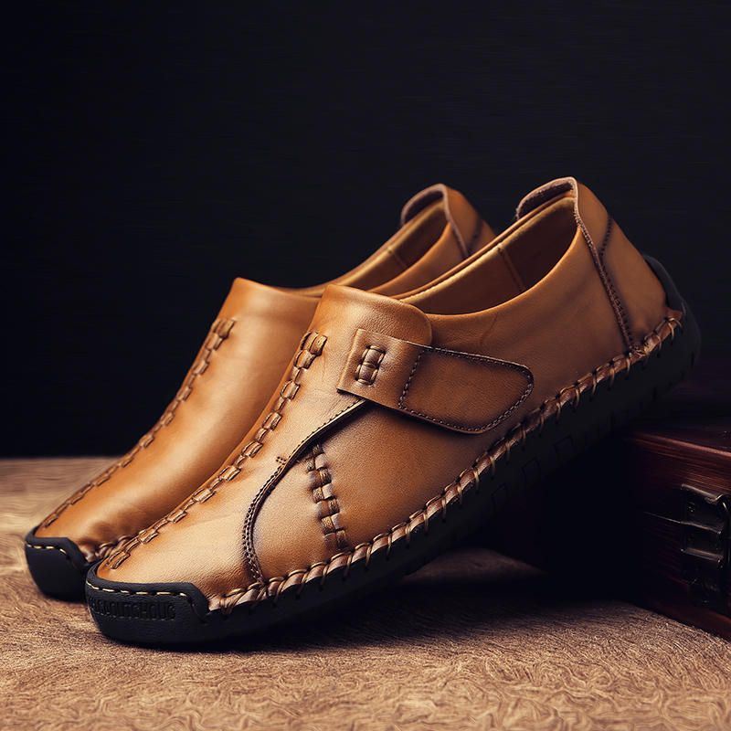 Heren Comfort Haaklus Gebreide Steken Platte Oxfords