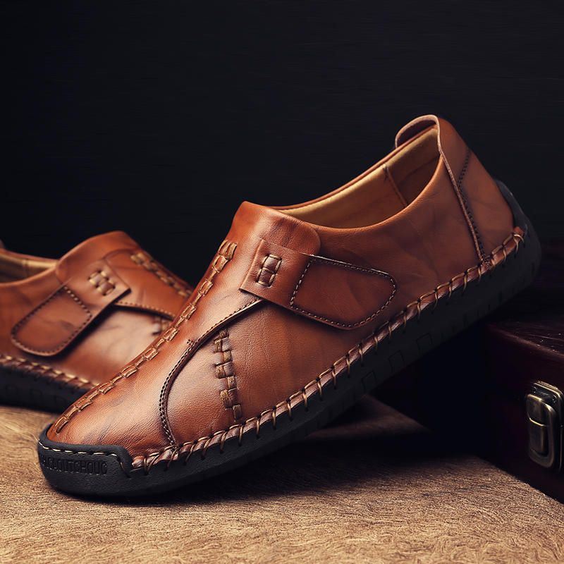 Heren Comfort Haaklus Gebreide Steken Platte Oxfords