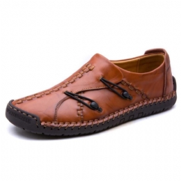 Heren Comfortabele Oxfords Van Echt Leer Met Zachte Zool