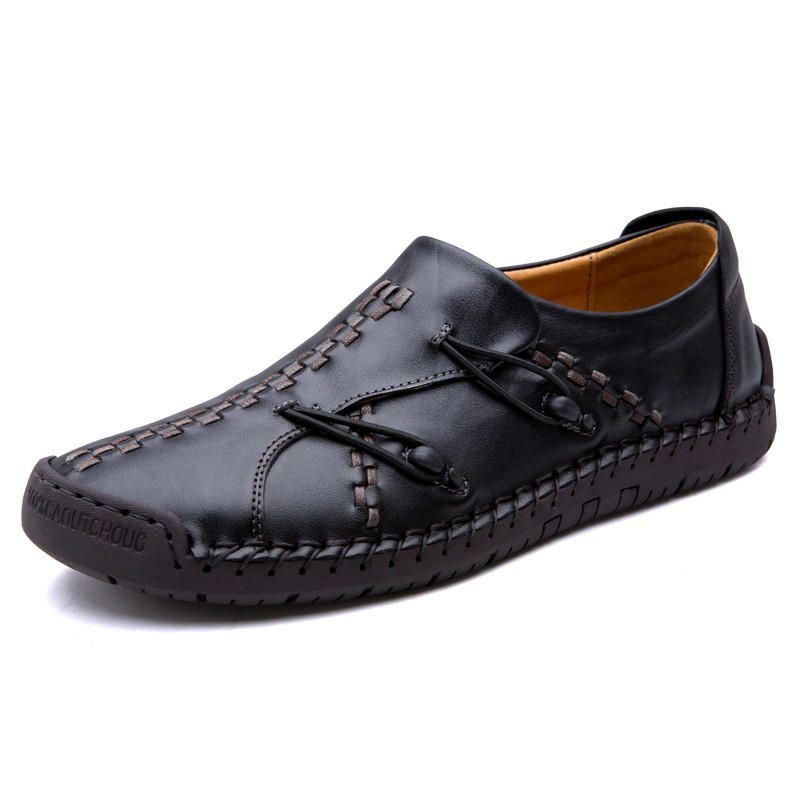 Heren Comfortabele Oxfords Van Echt Leer Met Zachte Zool