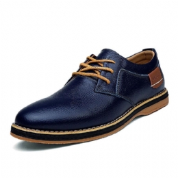 Heren Echt Leer Britse Stijl Comfortabele Oxfords Casual Schoenen