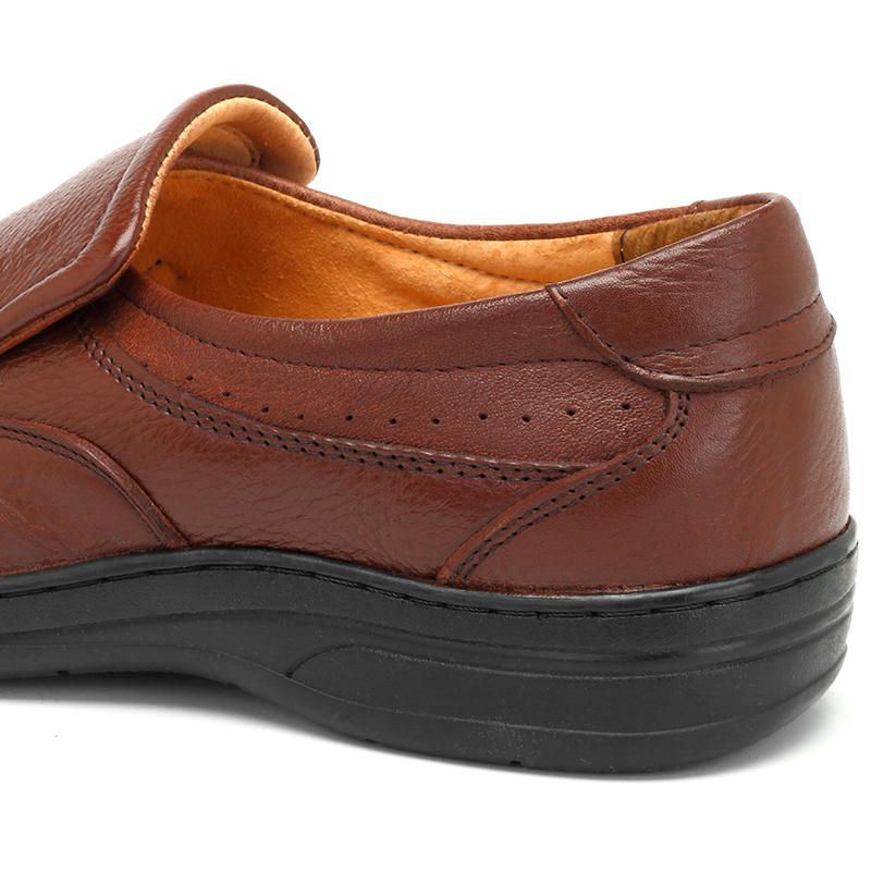 Heren Echt Leer Comfortabele Slip Op Oxfords