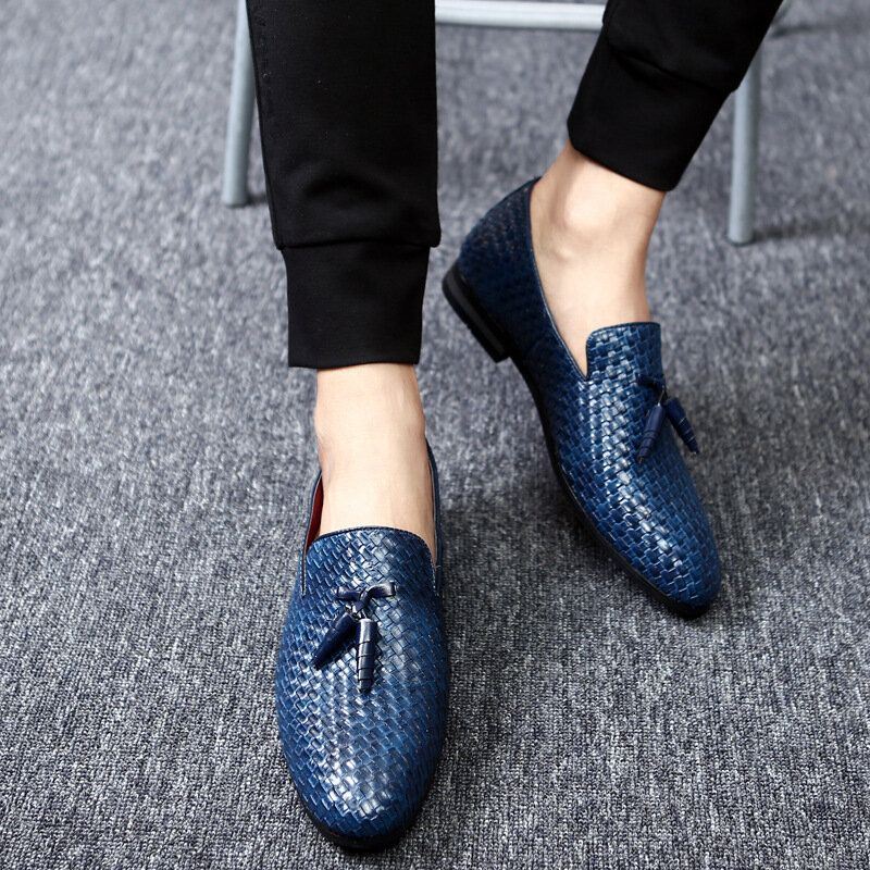 Heren Echt Leer Snake Patroon Leisure Elegante Zakelijke Oxfords