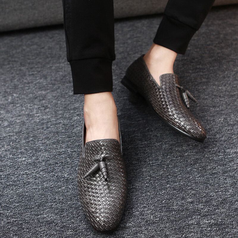 Heren Echt Leer Snake Patroon Leisure Elegante Zakelijke Oxfords