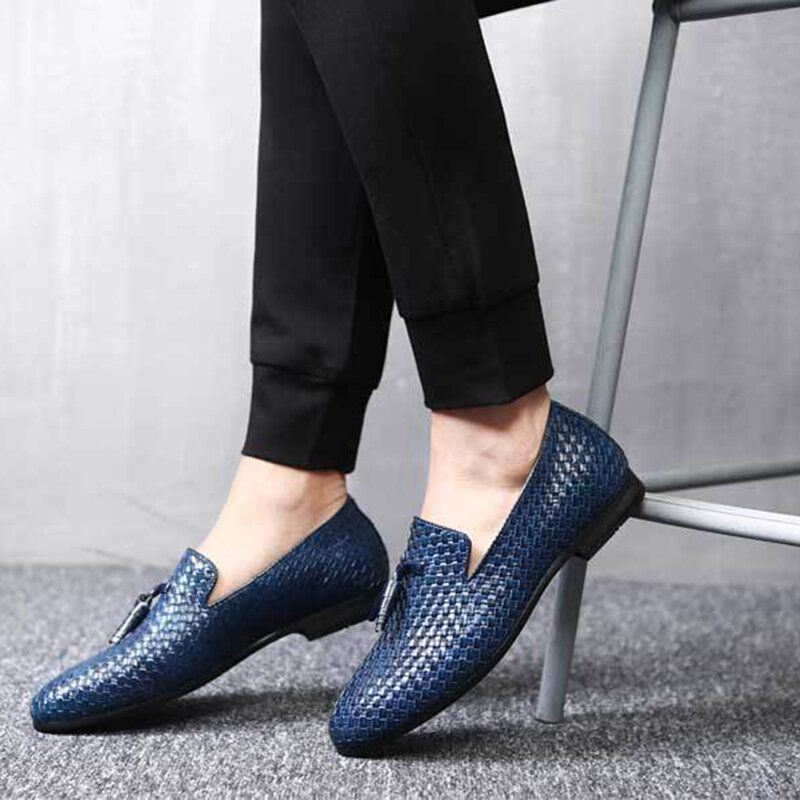 Heren Echt Leer Snake Patroon Leisure Elegante Zakelijke Oxfords