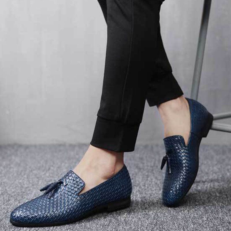 Heren Echt Leer Snake Patroon Leisure Elegante Zakelijke Oxfords