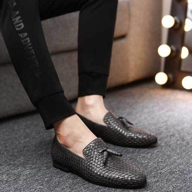 Heren Echt Leer Snake Patroon Leisure Elegante Zakelijke Oxfords