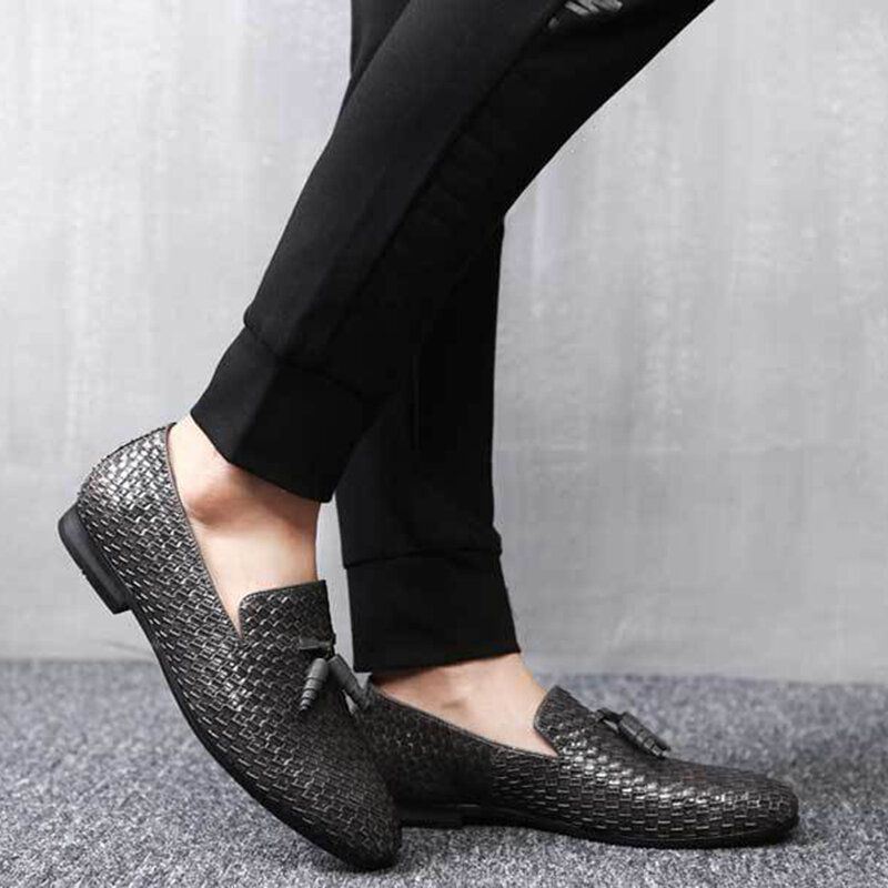 Heren Echt Leer Snake Patroon Leisure Elegante Zakelijke Oxfords