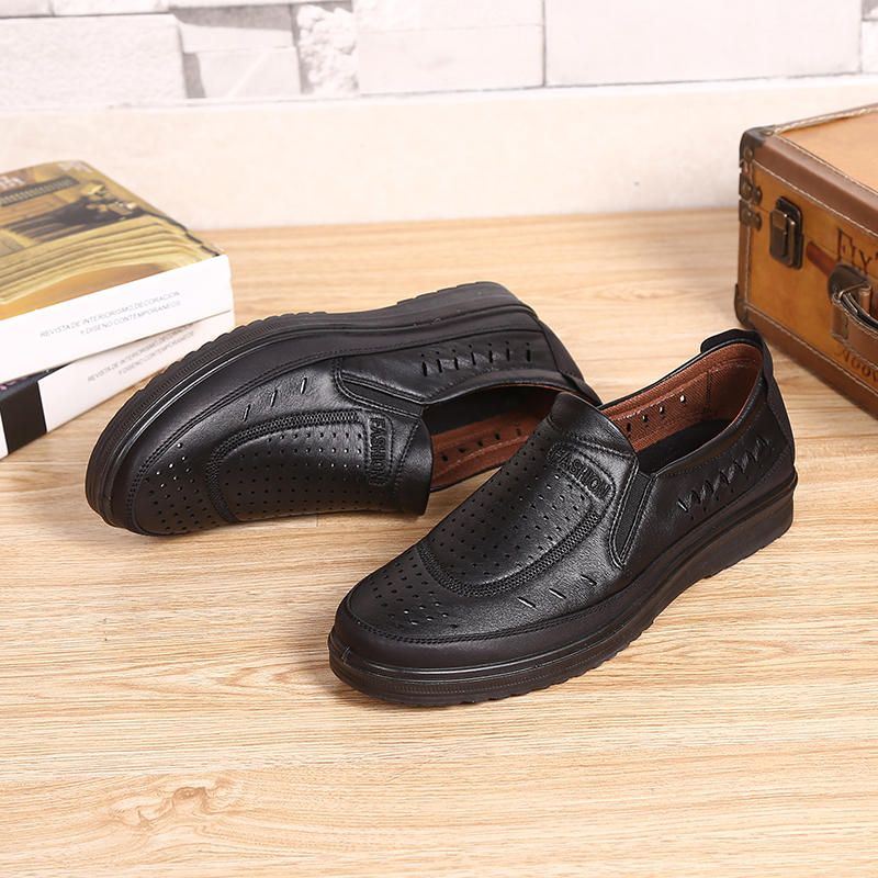 Heren Hollow Out Soft Sole Leather Oxfords