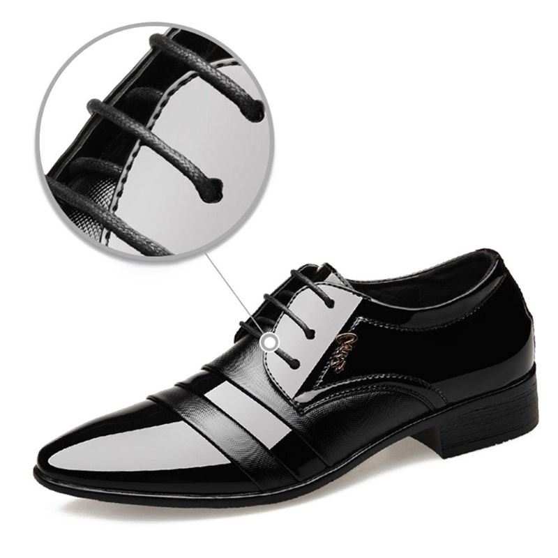 Heren Lace Up Business Formele Jurk Schoen Lederen Oxfords