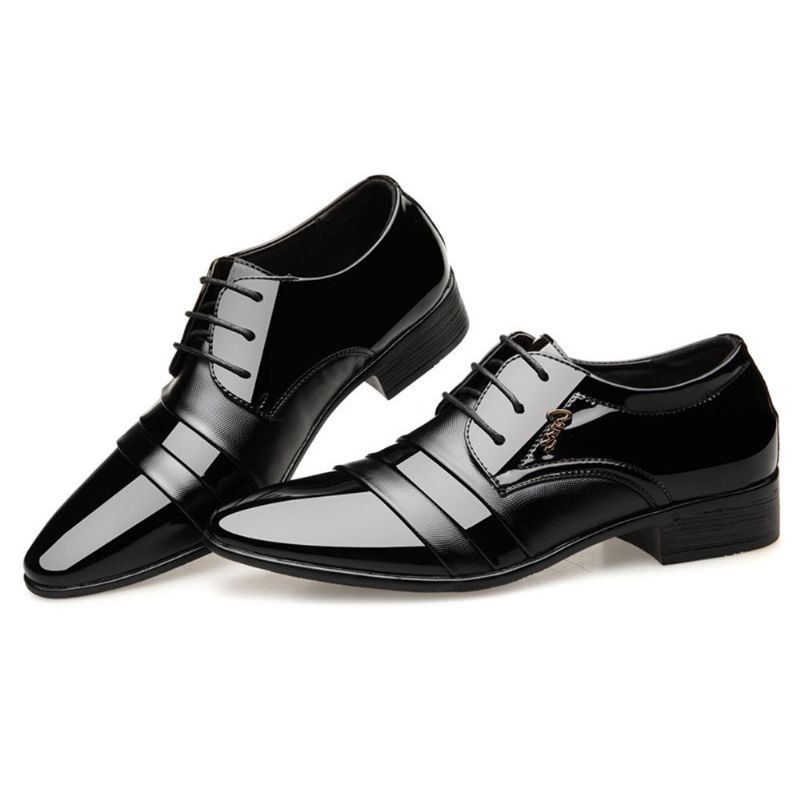 Heren Lace Up Business Formele Jurk Schoen Lederen Oxfords