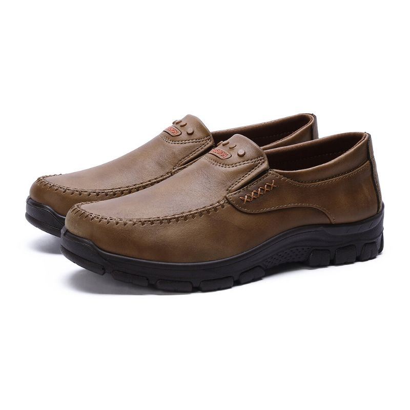 Heren Lichtgewicht Echt Leer Business Casual Soft Sole Oxfords