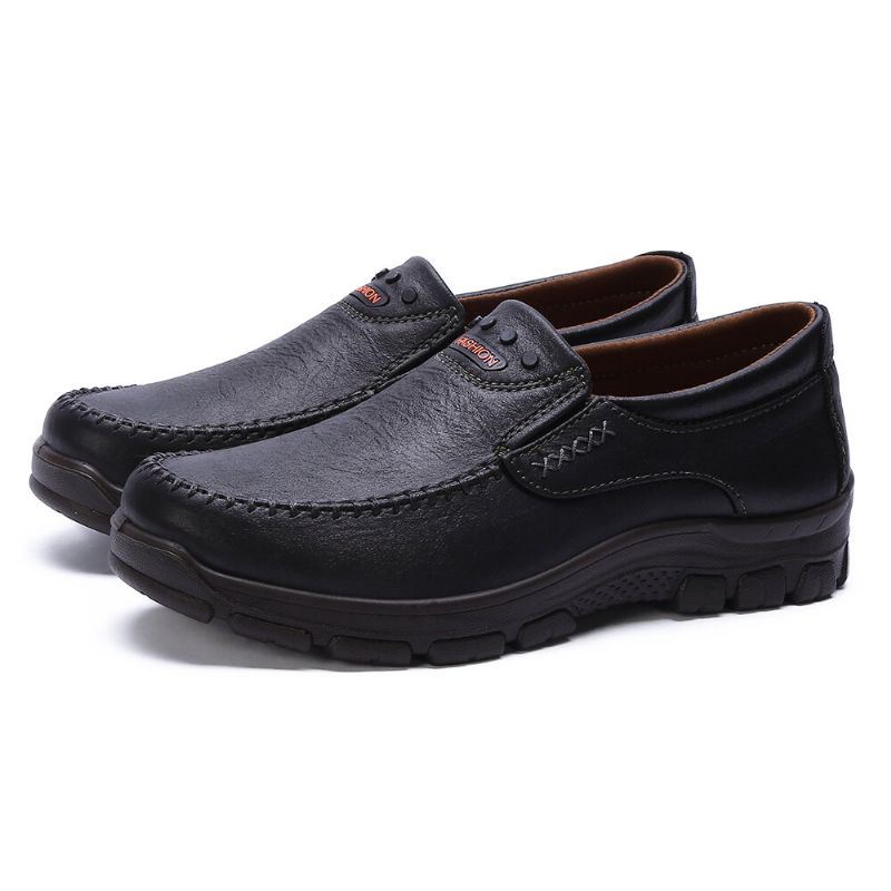 Heren Lichtgewicht Echt Leer Business Casual Soft Sole Oxfords