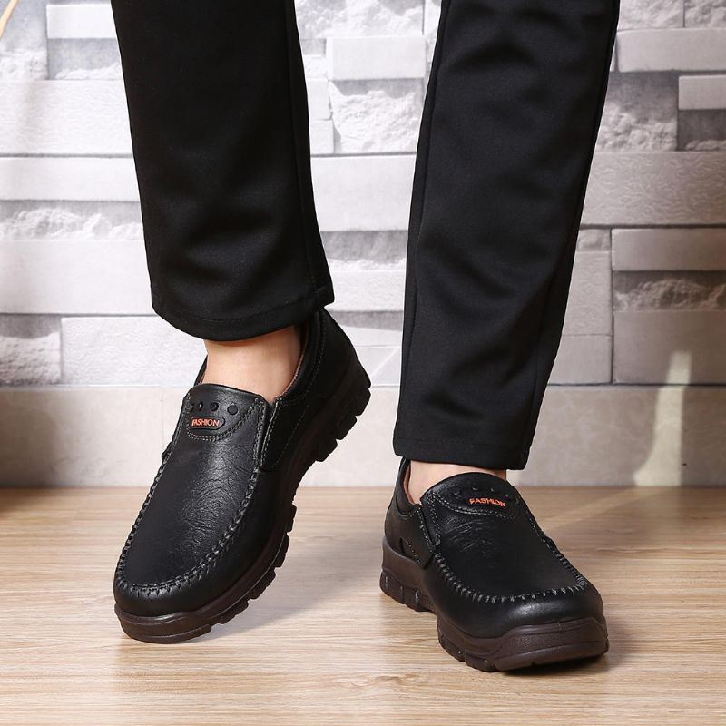 Heren Lichtgewicht Echt Leer Business Casual Soft Sole Oxfords