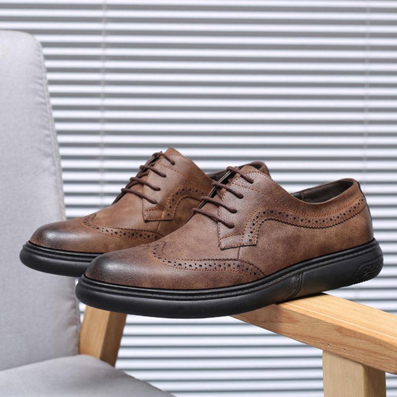 Heren Microfiber Casual Zakelijke Oxfords