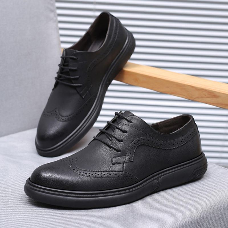 Heren Microfiber Casual Zakelijke Oxfords