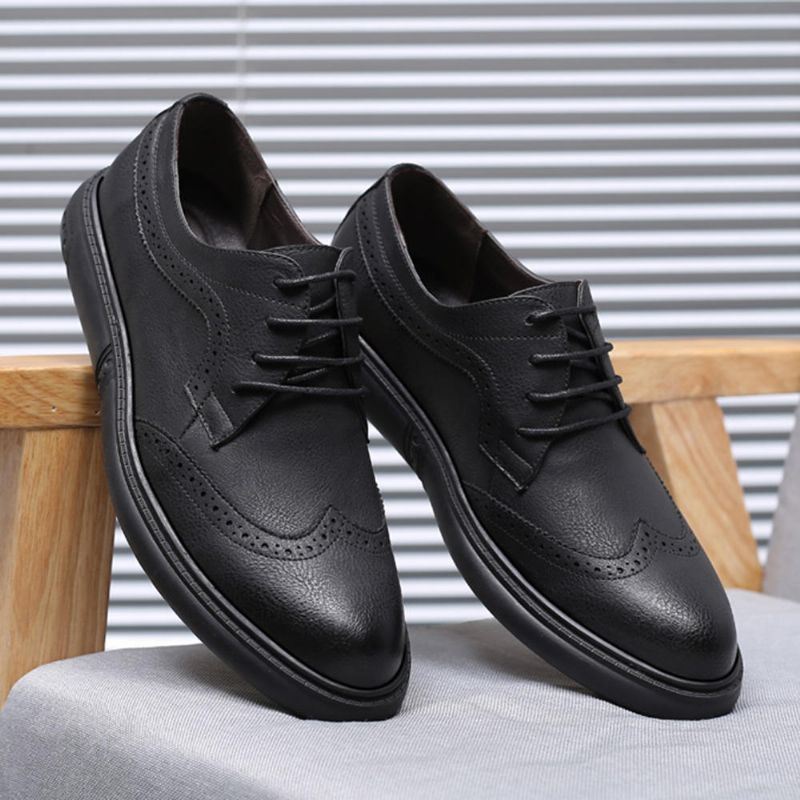 Heren Microfiber Casual Zakelijke Oxfords