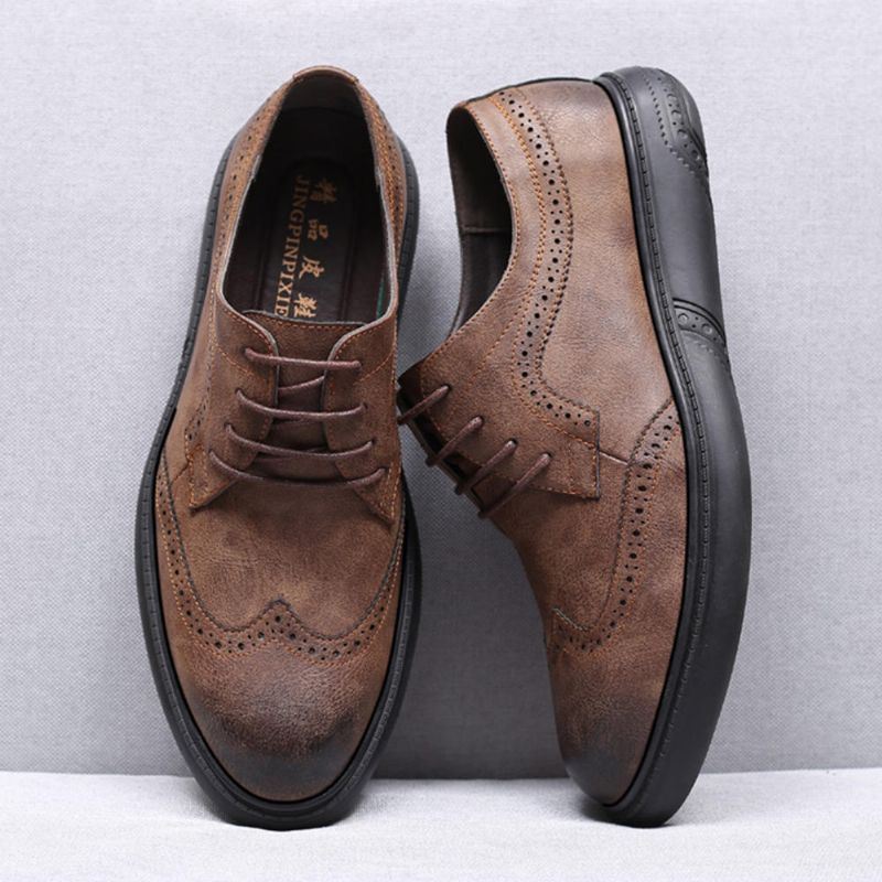 Heren Microfiber Casual Zakelijke Oxfords