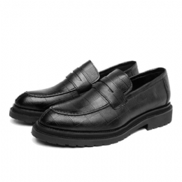 Heren Microfiber Leer Casual Zakelijke Oxfords