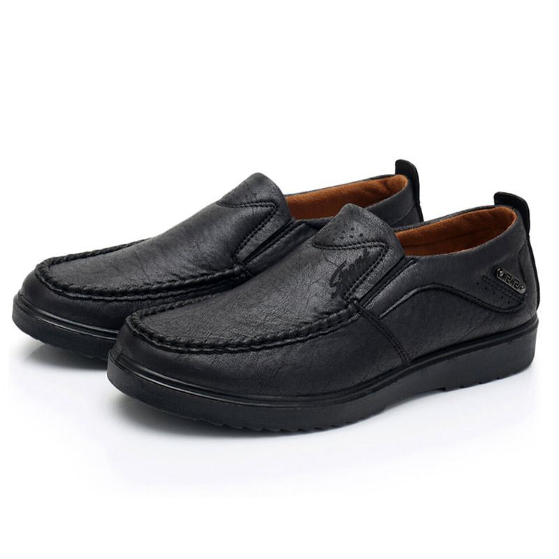 Heren Microfiber Leer Zachte Zool Casual Zakelijke Oxfords