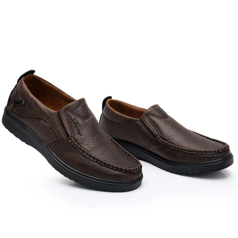 Heren Microfiber Leer Zachte Zool Casual Zakelijke Oxfords