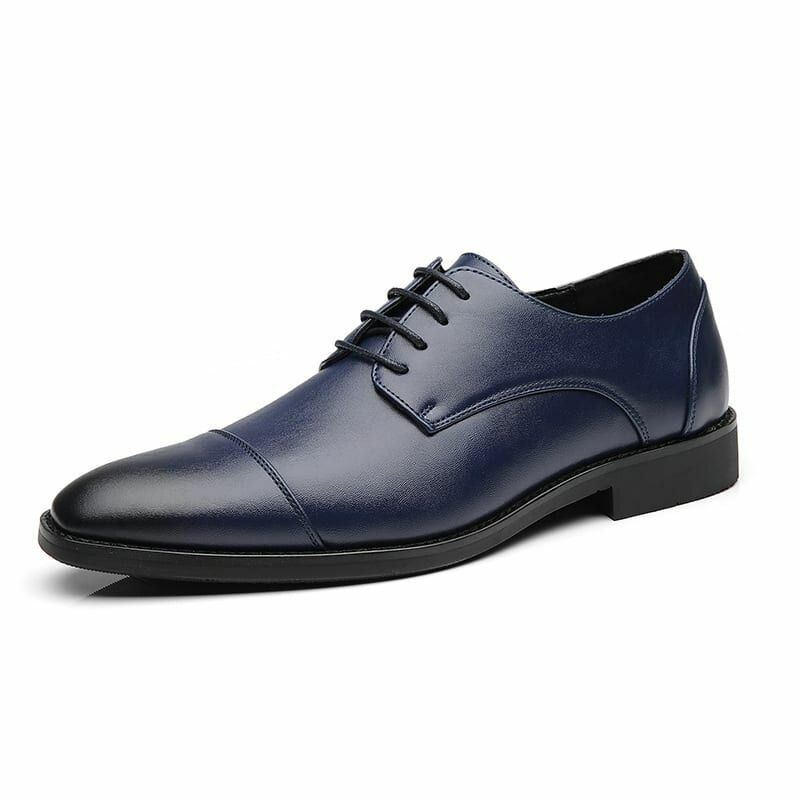 Heren Microfiber Leren Jurk Schoen Casual Zakelijke Oxfords