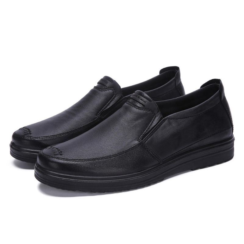 Heren Microfiber Soft Sole Business Slip On Casual Oxfords