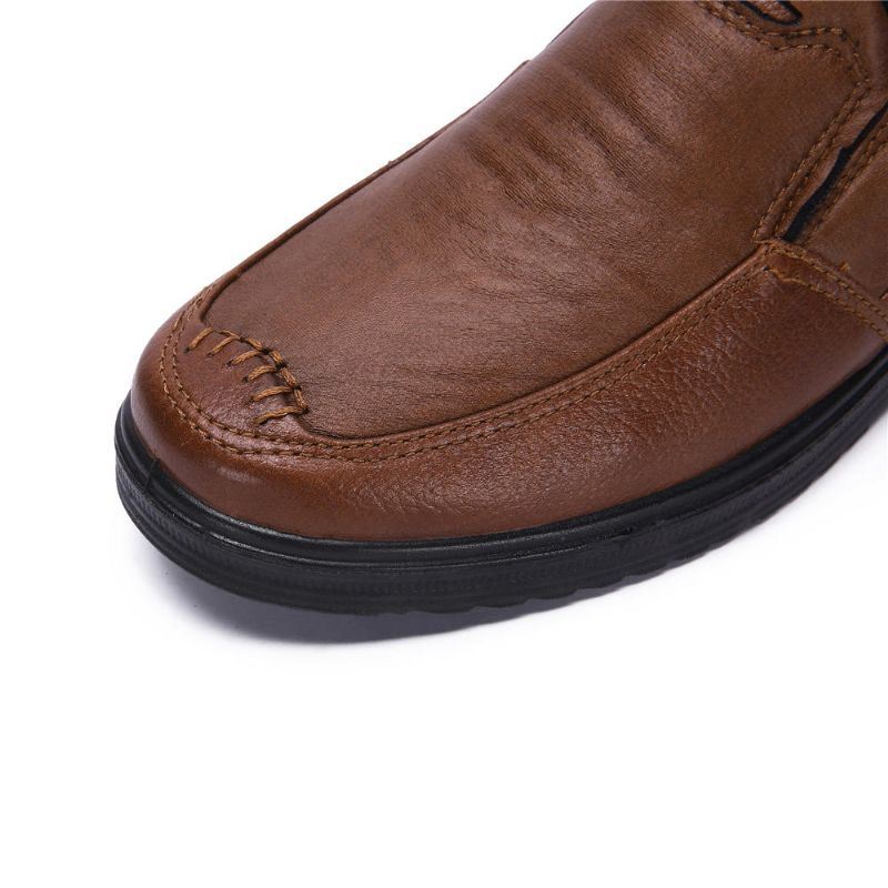 Heren Microfiber Soft Sole Business Slip On Casual Oxfords