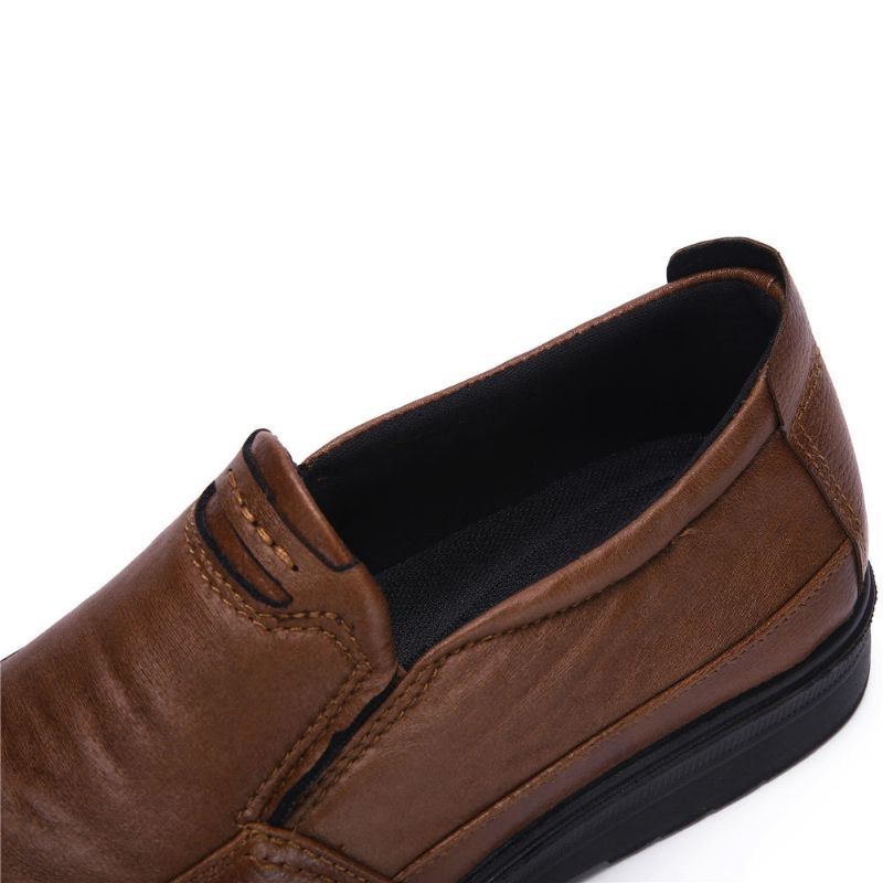 Heren Microfiber Soft Sole Business Slip On Casual Oxfords