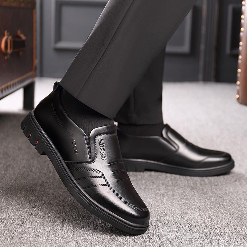 Heren Microfiber Zacht Leer Business Casual Office Oxfords