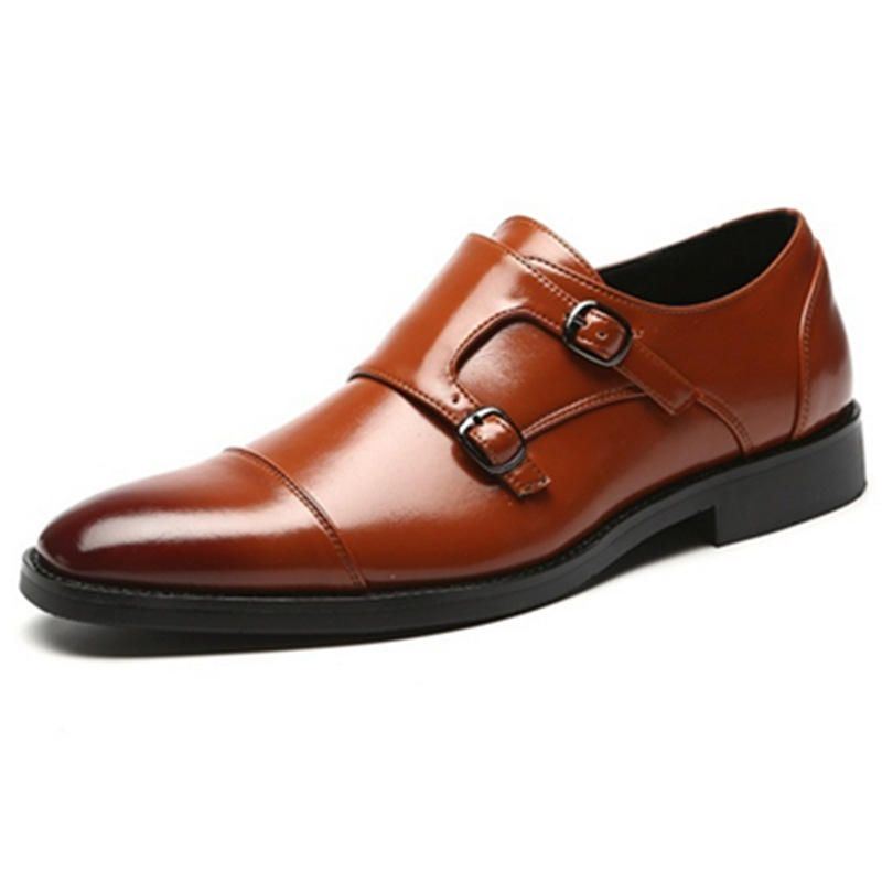 Heren Puntige Teen Elegante Zakelijke Formele Gesp Oxfords