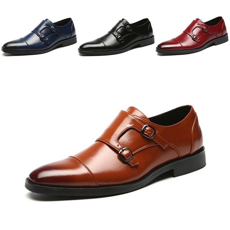 Heren Puntige Teen Elegante Zakelijke Formele Gesp Oxfords