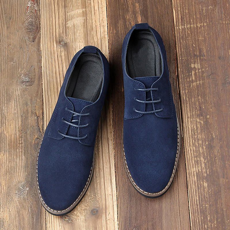 Heren Puntschoen Casual Soft Suede Business Office Oxfords