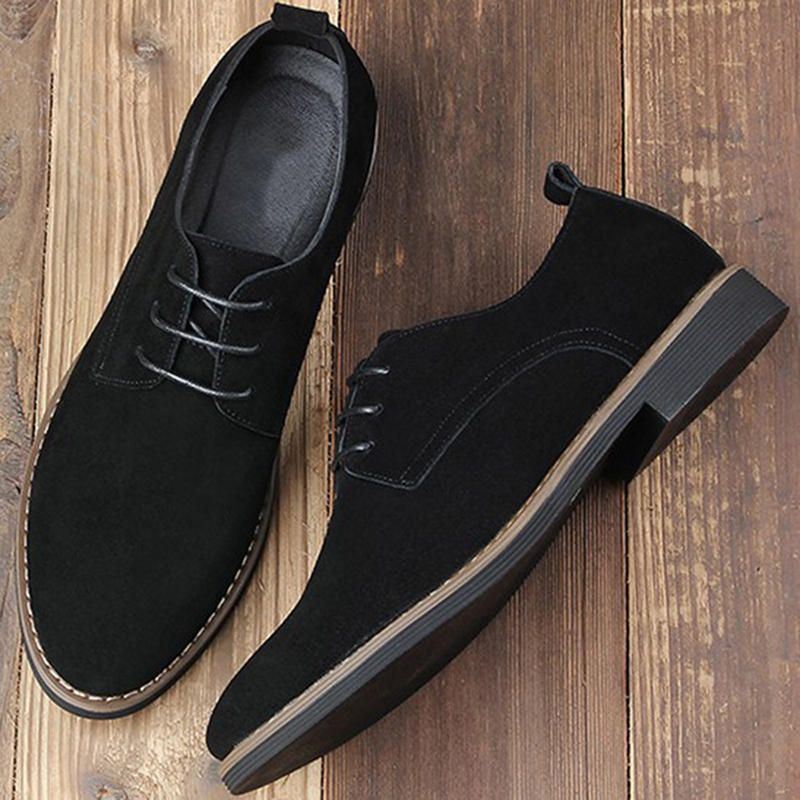 Heren Puntschoen Casual Soft Suede Business Office Oxfords