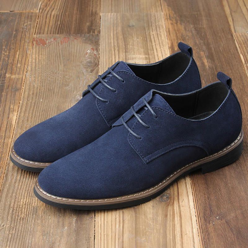 Heren Puntschoen Casual Soft Suede Business Office Oxfords