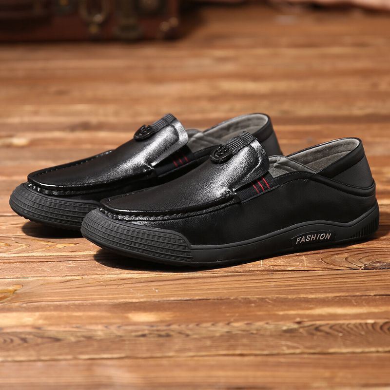 Heren Pure Color Casual Soft Driving Loafers