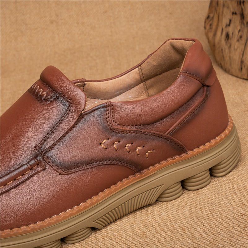 Heren Retro Antislip Casual Zakelijk Kantoor Lederen Oxfords